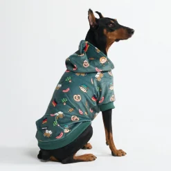 The Germany Dog Hoodie - Dark Green