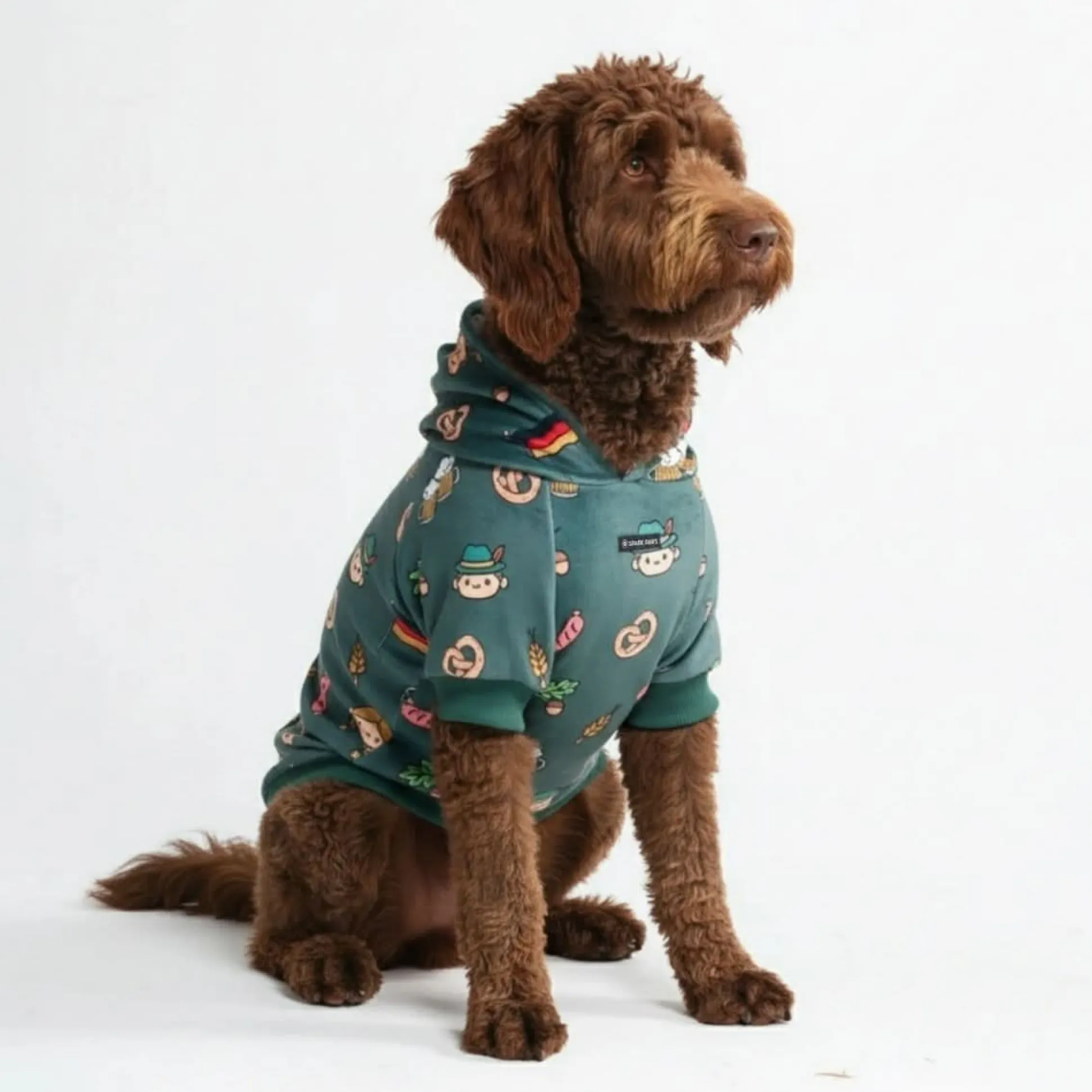 The Germany Dog Hoodie - Dark Green