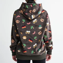 The Germany Human Hoodie - Dark Brown