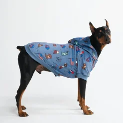The USA Dog Hoodie - Blue
