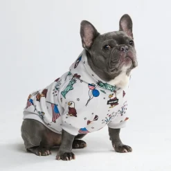 The USA Dog Hoodie - Grey