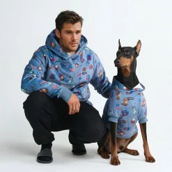 The USA Human Hoodie - Blue