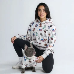 The USA Human Hoodie - Grey