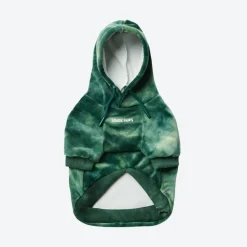 Velvet Dog Hoodie - Emerald Green