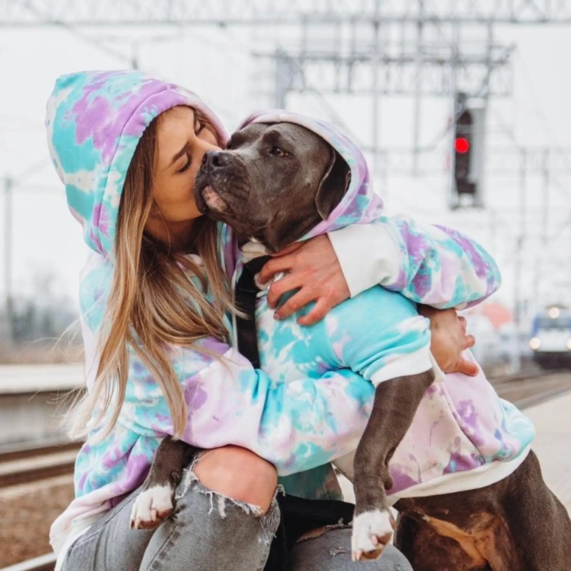 Velvet Dog Hoodie - 90s Retro