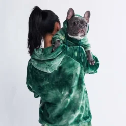 Velvet Human Hoodie - Emerald Green