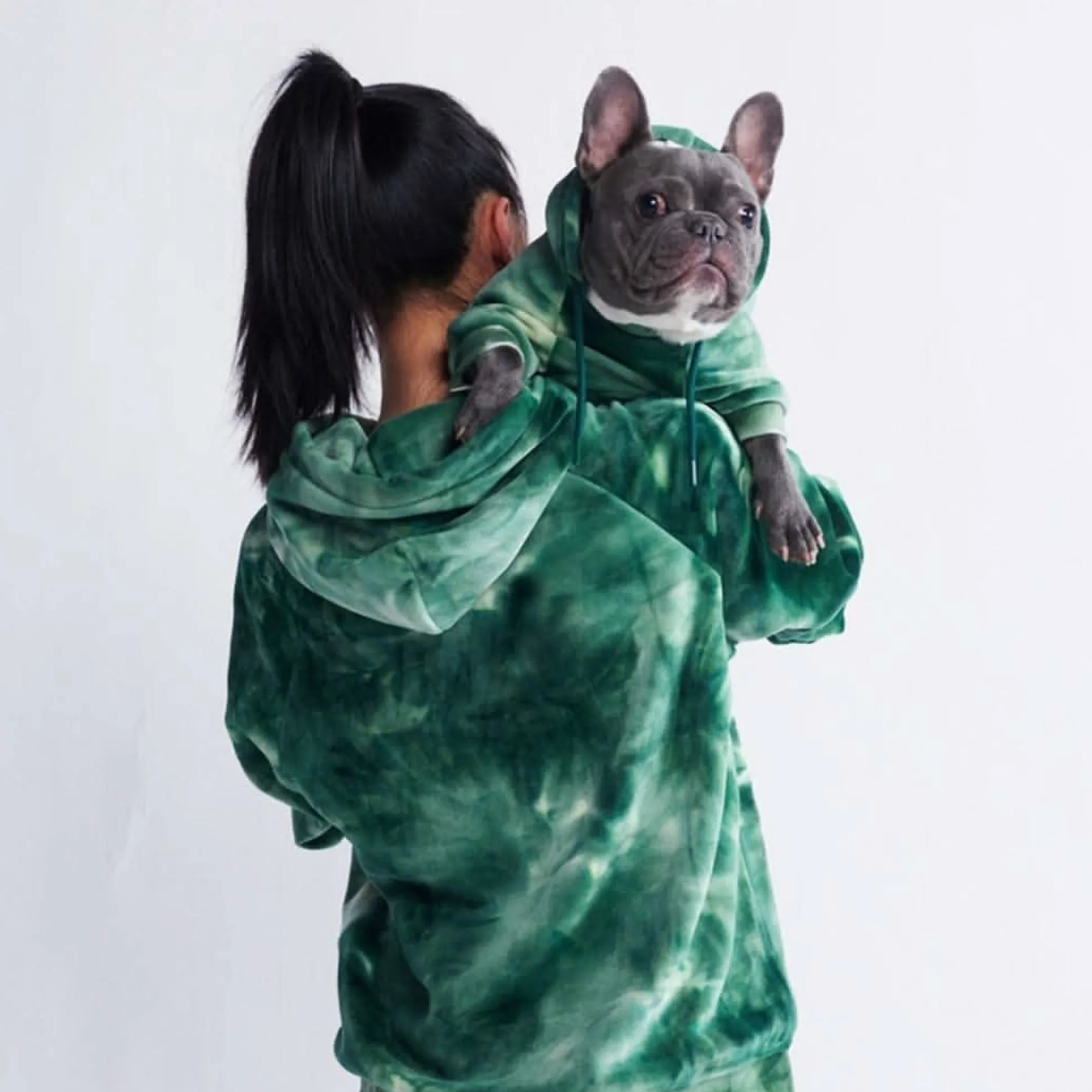 Velvet Human Hoodie - Emerald Green