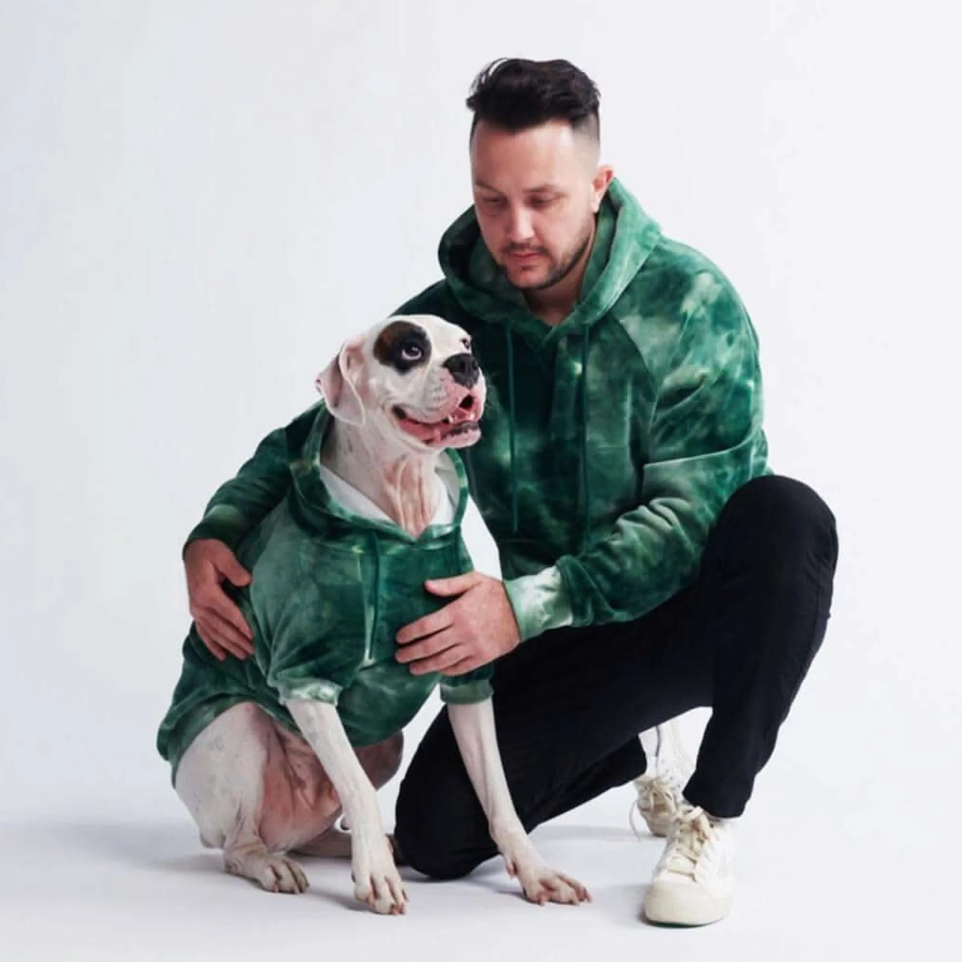 Velvet Human Hoodie - Emerald Green