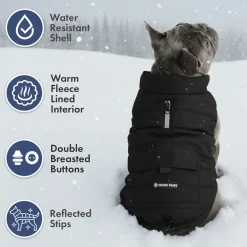 WarmShield Water-Resistant Jacket - Black