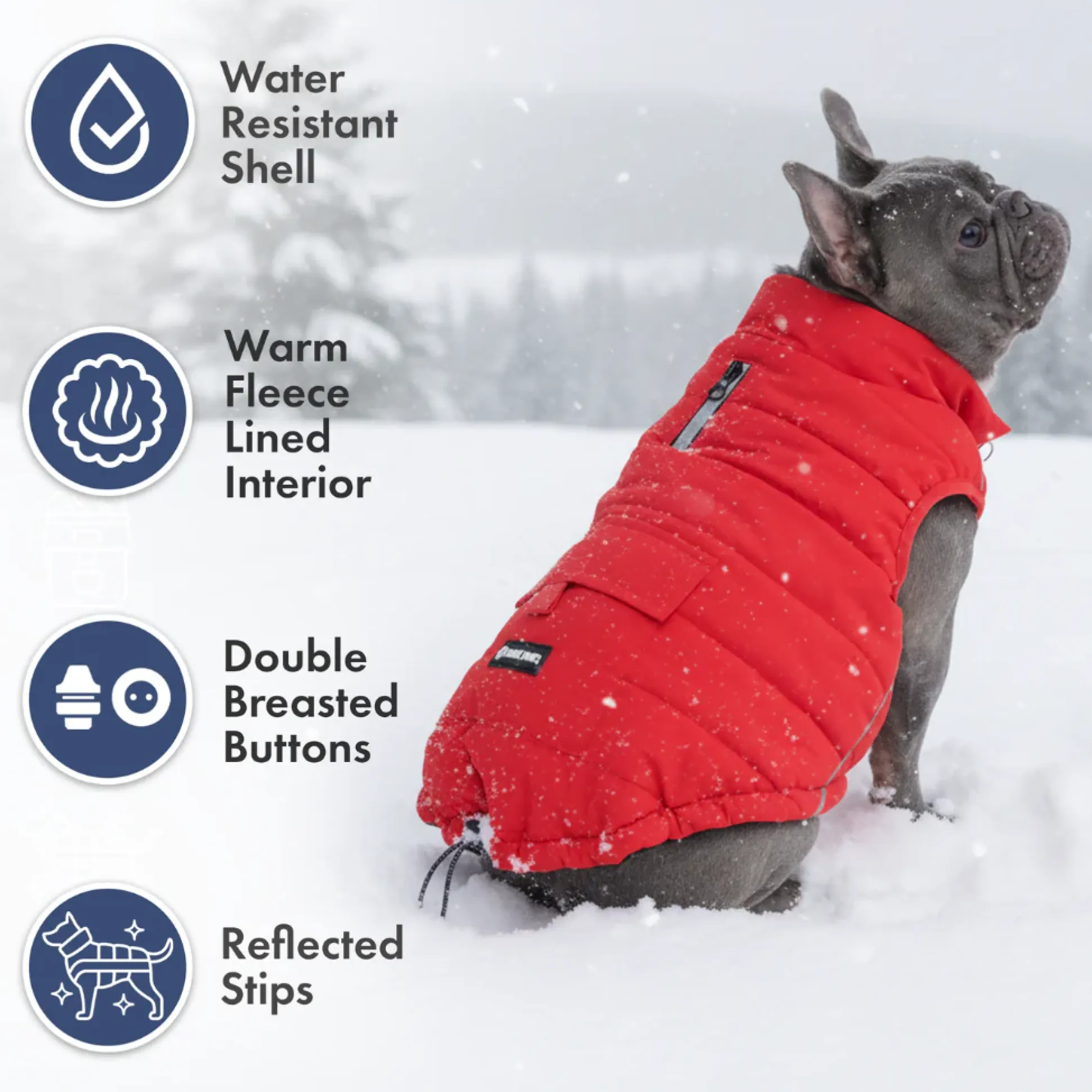 WarmShield Water-Resistant Jacket - Red
