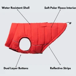 WarmShield Water-Resistant Jacket - Red