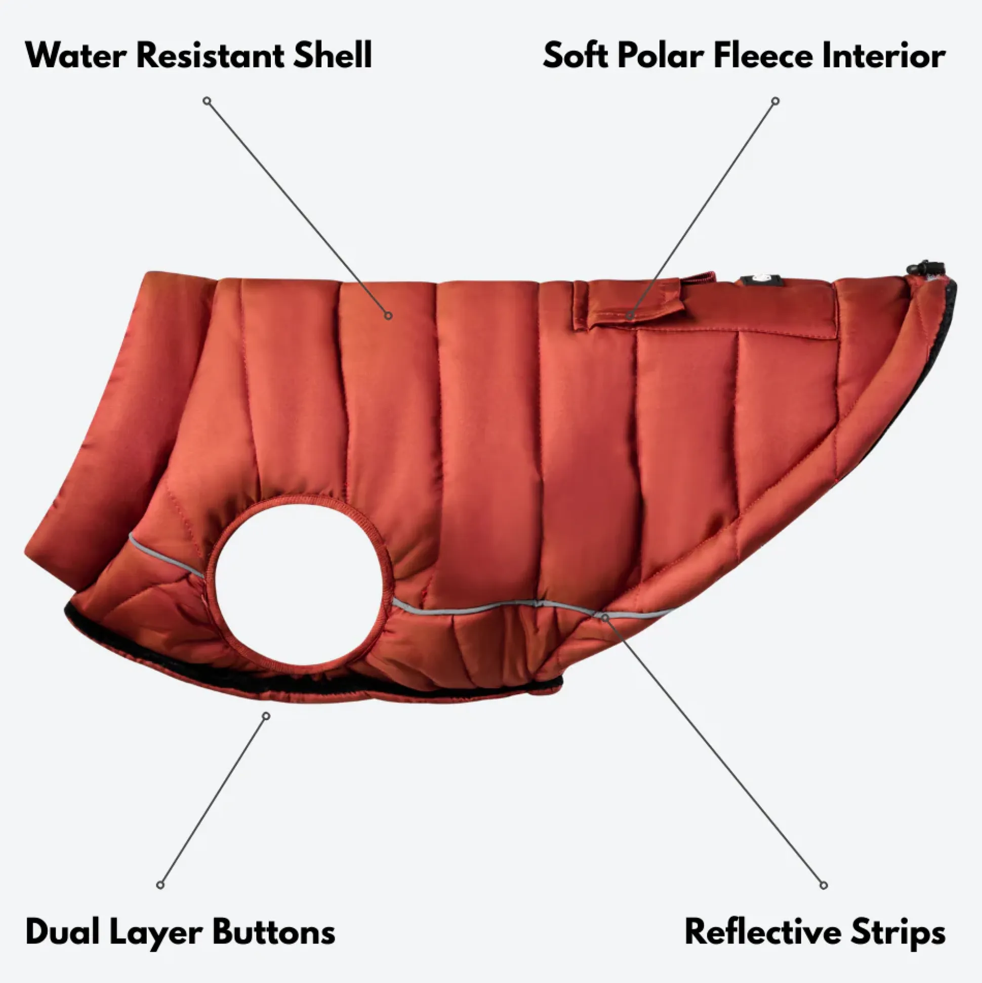 WarmShield Water-Resistant Jacket - Crimson
