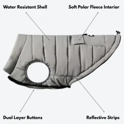 WarmShield Water-Resistant Jacket - Grey